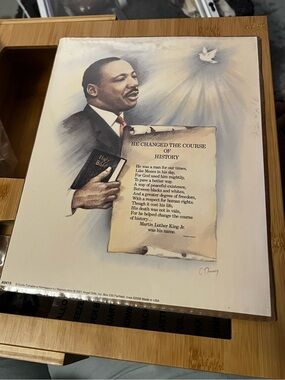 MLK HE Changed The Course of History Martin Luther King Artist C Downey Print